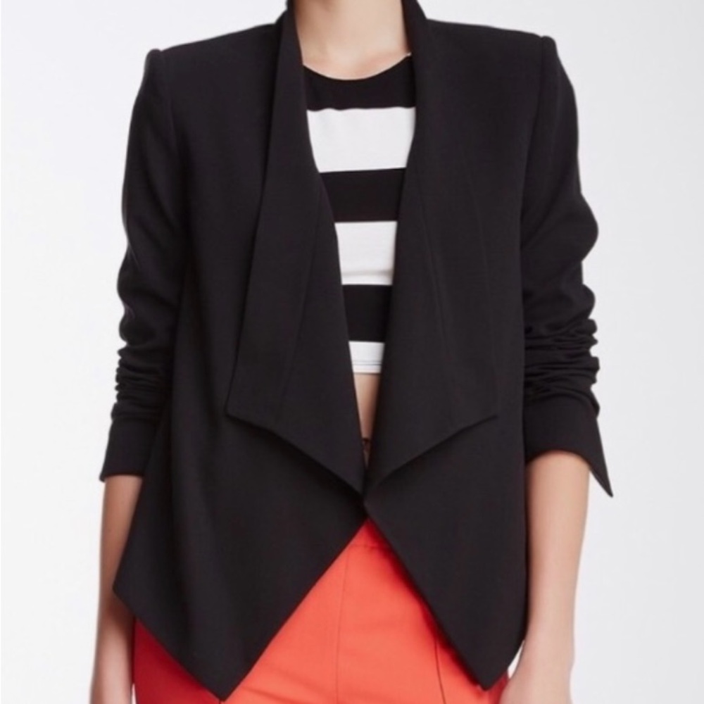 BCBG Waterfall Blazer in Black